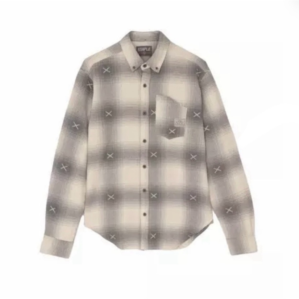 NWT Staple Pigeon Men’s Quality Logo Flannel Shirt